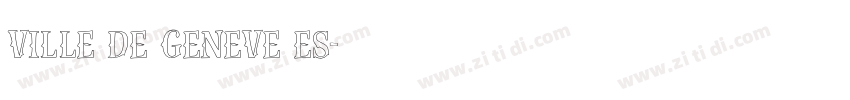 ville de geneve es字体转换